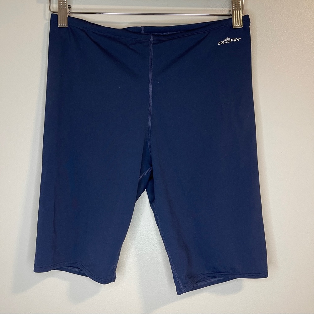 Dolfin Youth Solid Jammer Swimsuit in Navy